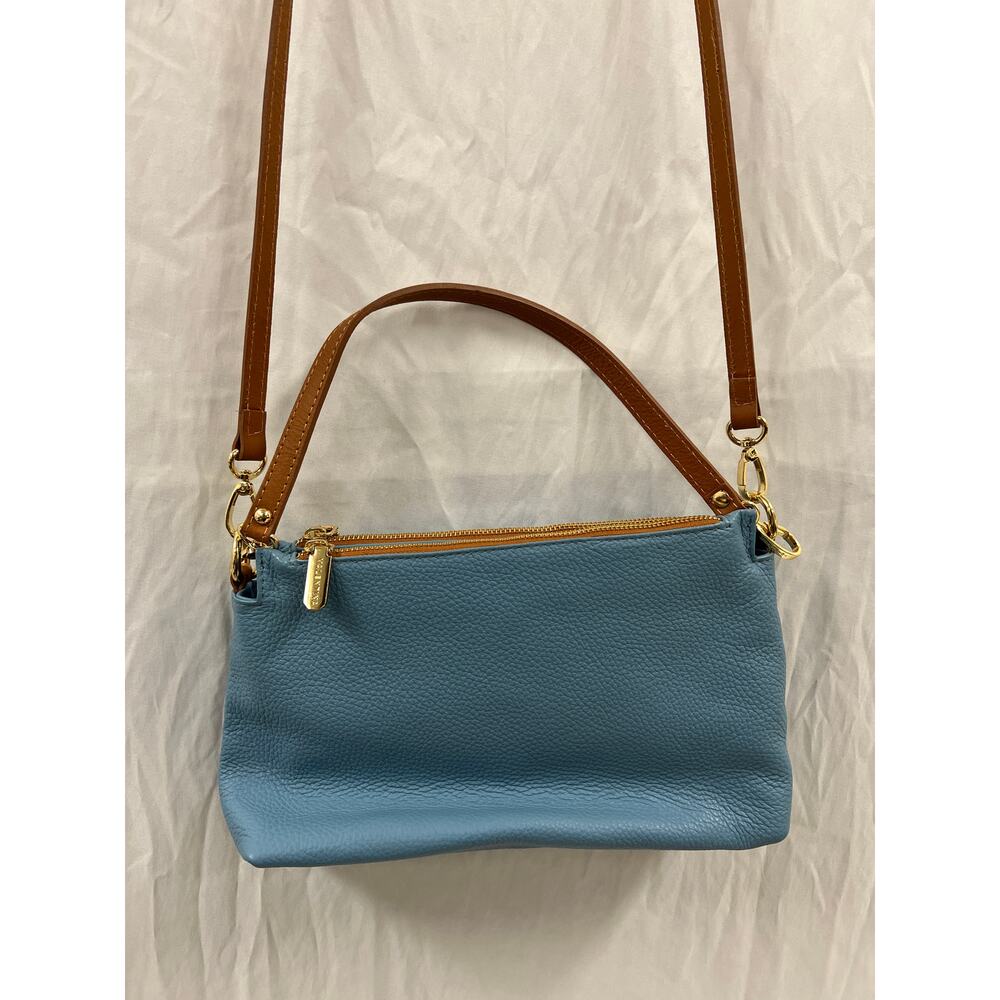 Valentina Genuine Leather Triple Entry Crossbody